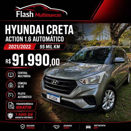 HYUNDAI CRETA 1.6 16V FLEX ACTION AUTOMÁTICO HYUNDAI CRETA 1.6 16V FLEX ACTION AUTOMÁTICO
